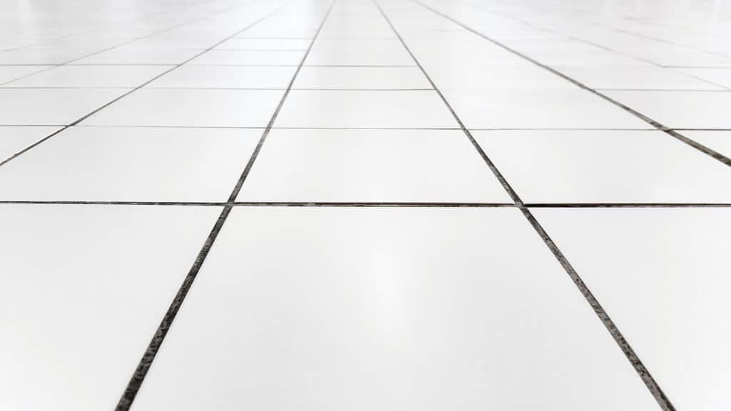 grout lines between tiles
