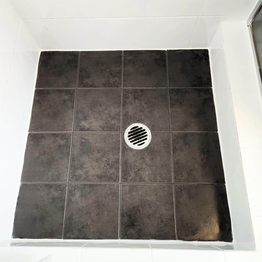 Grey Shower Floor After